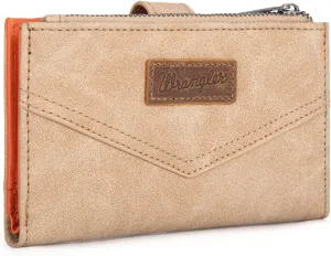 × Wrangler Small Wallet for Women Designer Bifold Wallet Women'S Wallets, Card Cases & Money Organizers, Beige