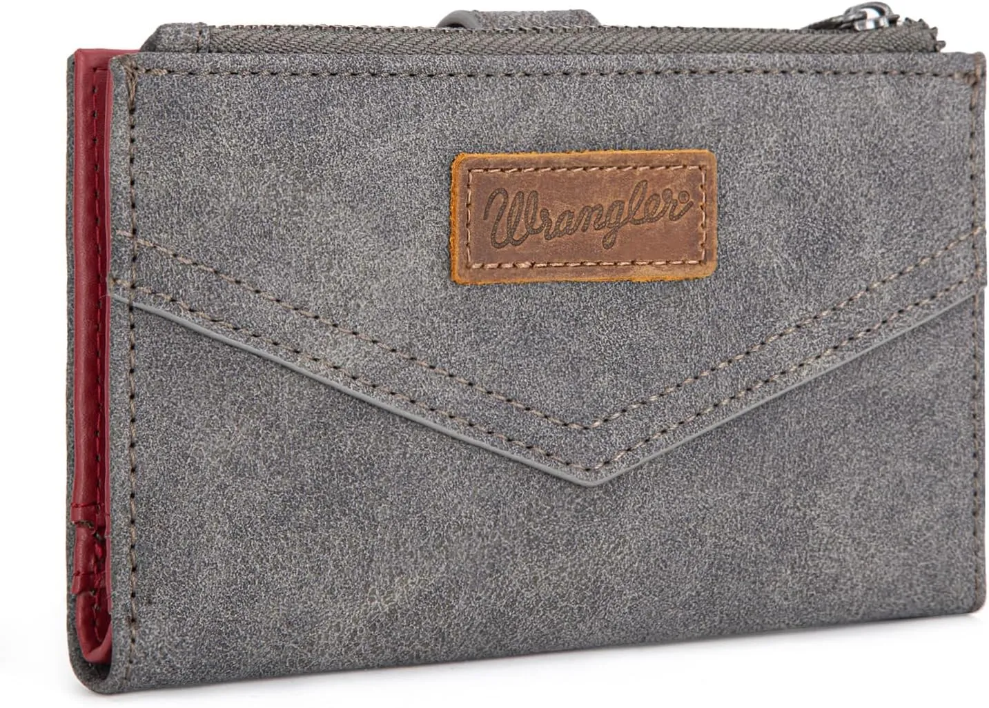 × Wrangler Small Wallet for Women Designer Bifold Wallet Women'S Wallets, Card Cases & Money Organizers, Gray