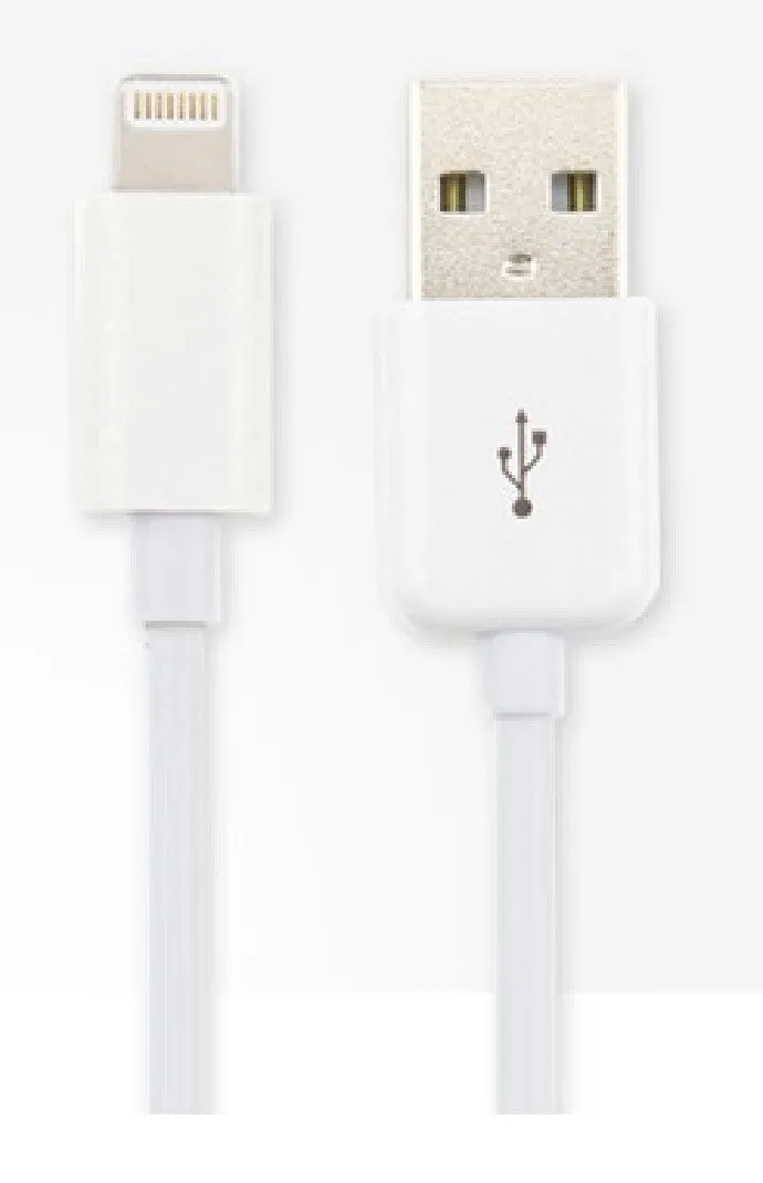 1-Meter MFI Apple Certified Lightning USB Charge & Sync Cable, White