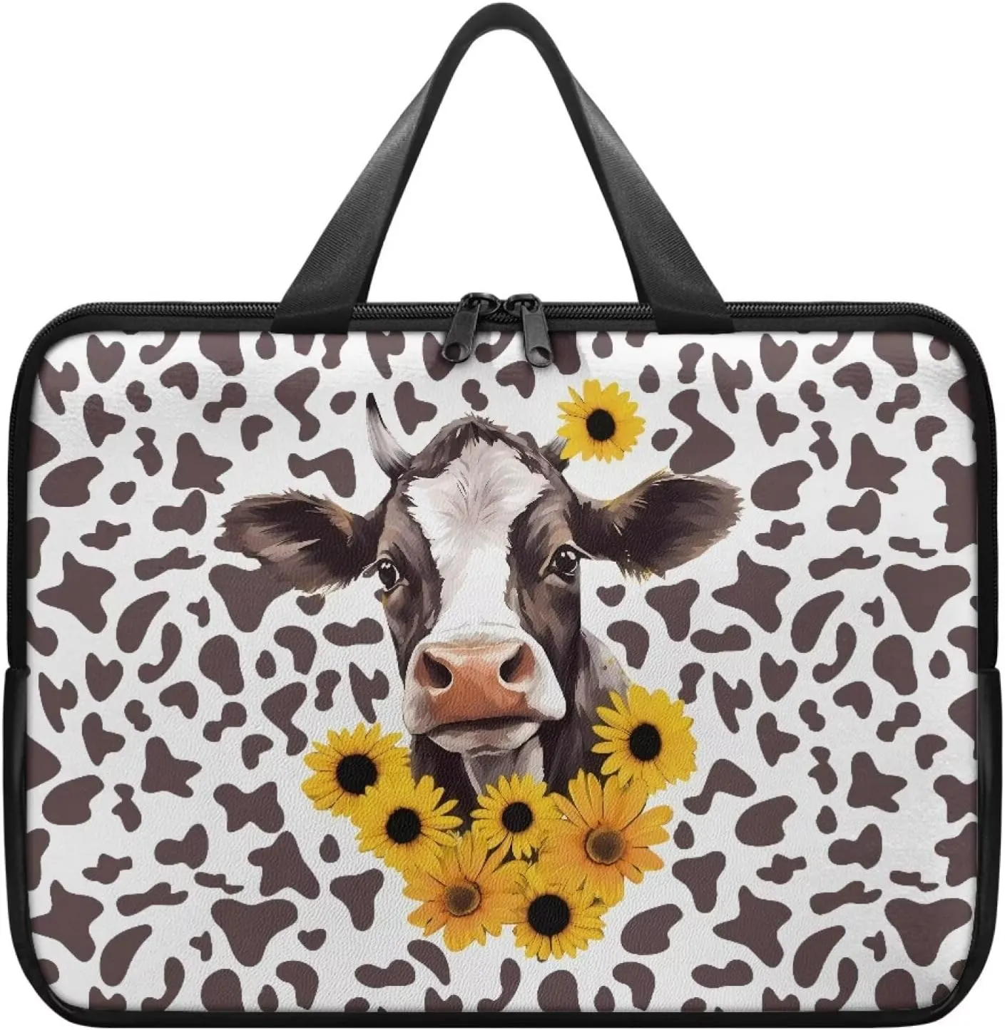 10-17 inch Laptop Bag Protective Laptop Sleeve Waterproof PU Leather Computer Carrying Bag
