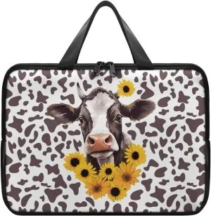 10-17 inch Laptop Bag Protective Laptop Sleeve Waterproof PU Leather Computer Carrying Bag
