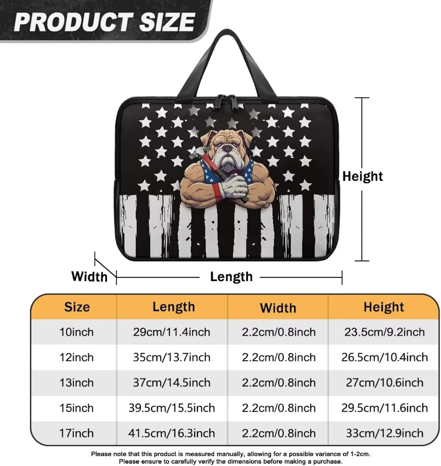10-17 inch Laptop Bag Protective Laptop Sleeve Waterproof PU Leather Computer Carrying Bag