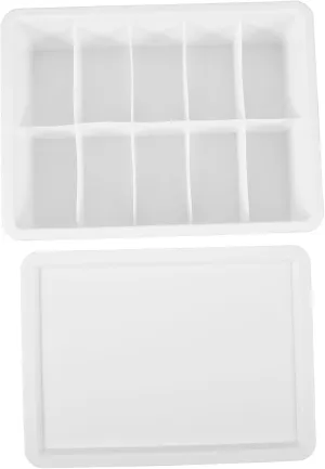 10-compartment Plastic Collectible Card Box Card Storage Case for Trading Playing Compact Lid Organization Box for Baseball Business 21x28x8cm