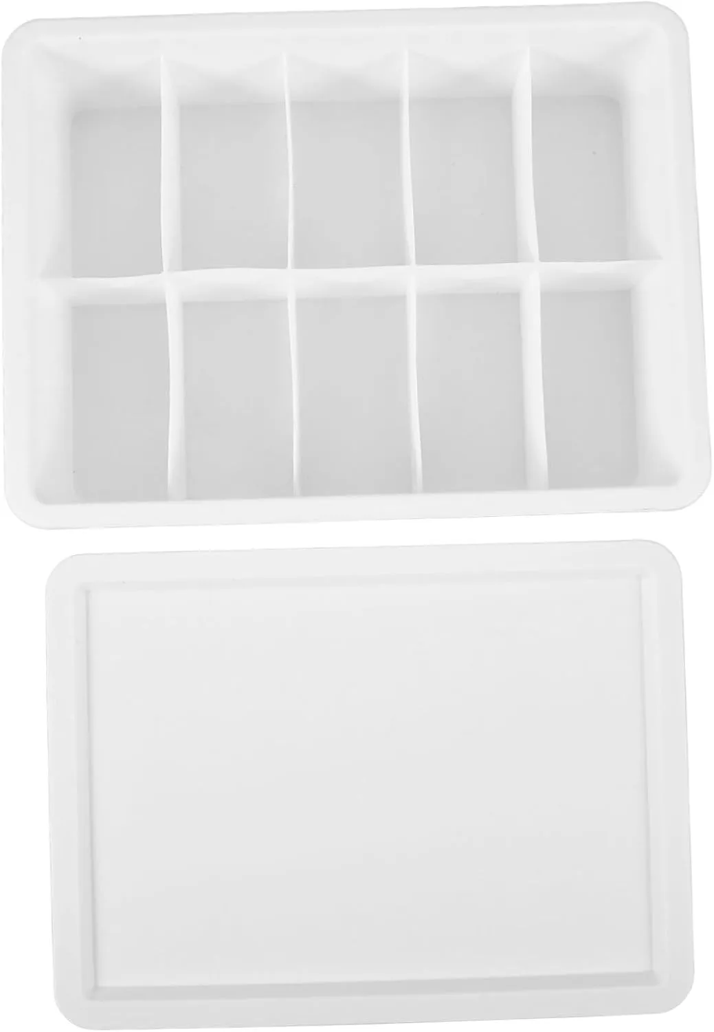 10-compartment Plastic Collectible Card Box Card Storage Case for Trading Playing Compact Lid Organization Box for Baseball Business 21x28x8cm