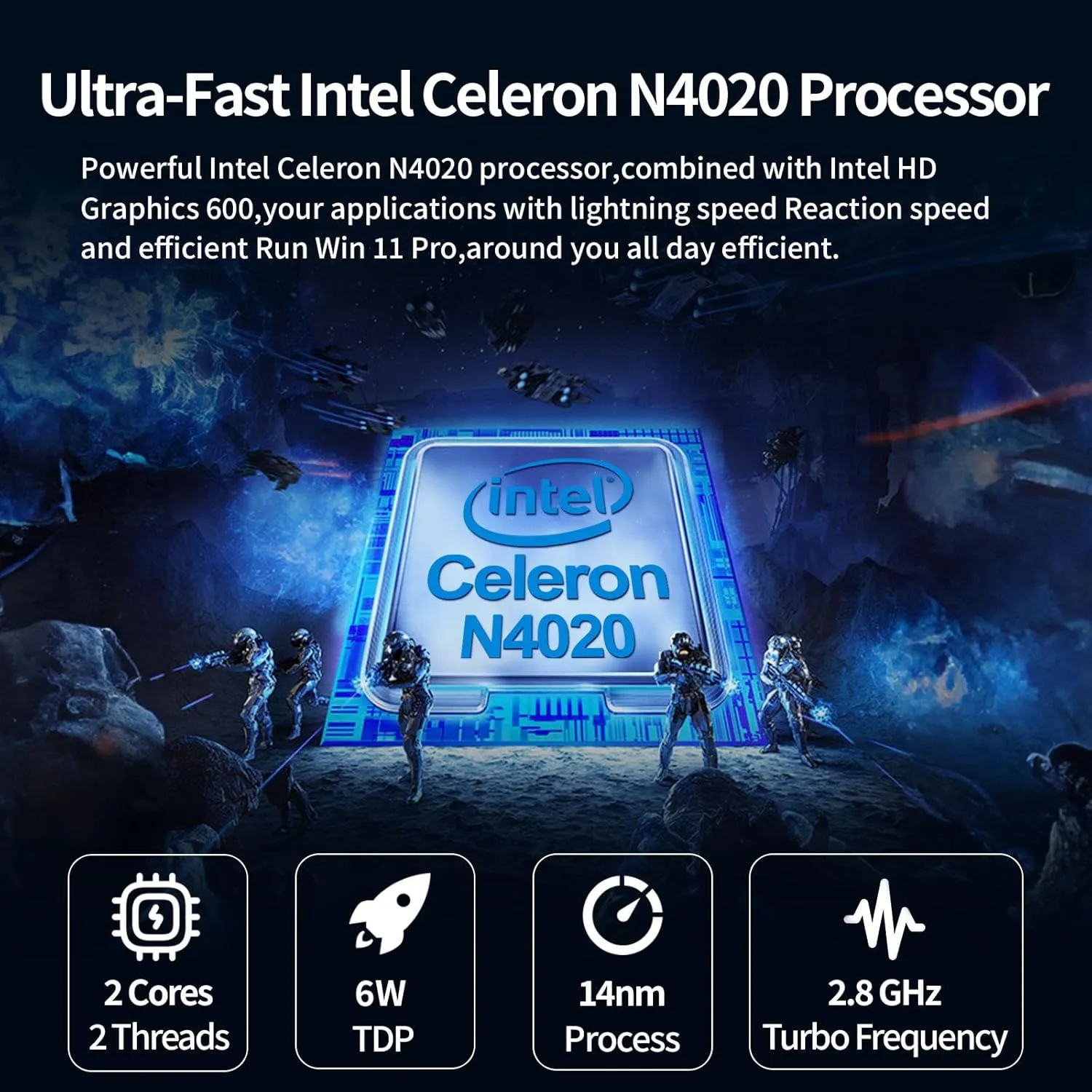 10.1 inch Ultra-Thin Portable Mini Laptop,Celeron N4020 Processor (up to 2.8Ghz), 8GB RAM DDR4,Weight only About 0.8Kg,Built-in Webcam, WiFi, Easy to Carry (Gray, 8G 128GB SSD)