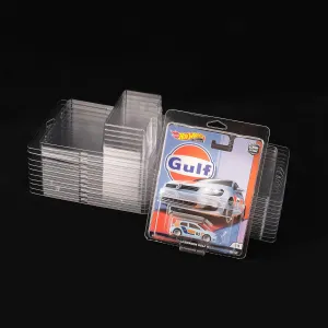 12 pcs Clamshell Premium Protector Case Compatible with Premium Hot Wheels Pop Culture Series – 0.75MM Thick Clear PET Protector Packs Blister for Toy car Set