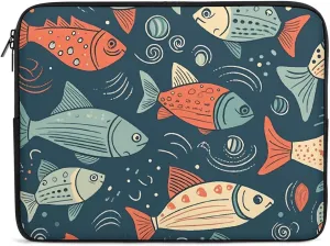 12inch Laptop Sleeve Bag Animation Style Fish Laptop Bag for Men Women Sleeve Water Resistant Computer Case Computer Carrying Bag