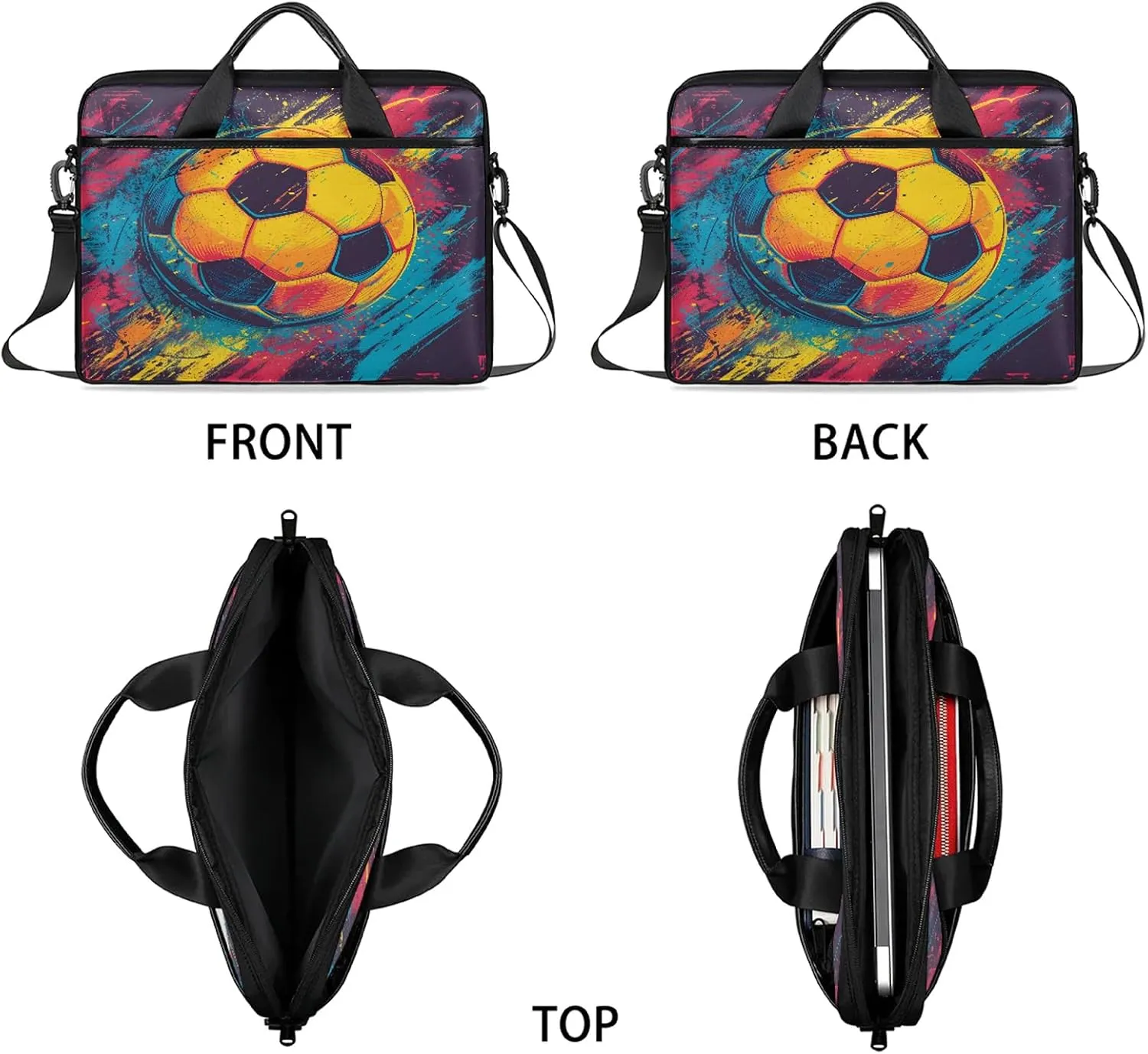 13-15 Inch Basketball Handy Laptop Bag Basketball kids Shoulder Laptop Bag For Work, School, Travel And More