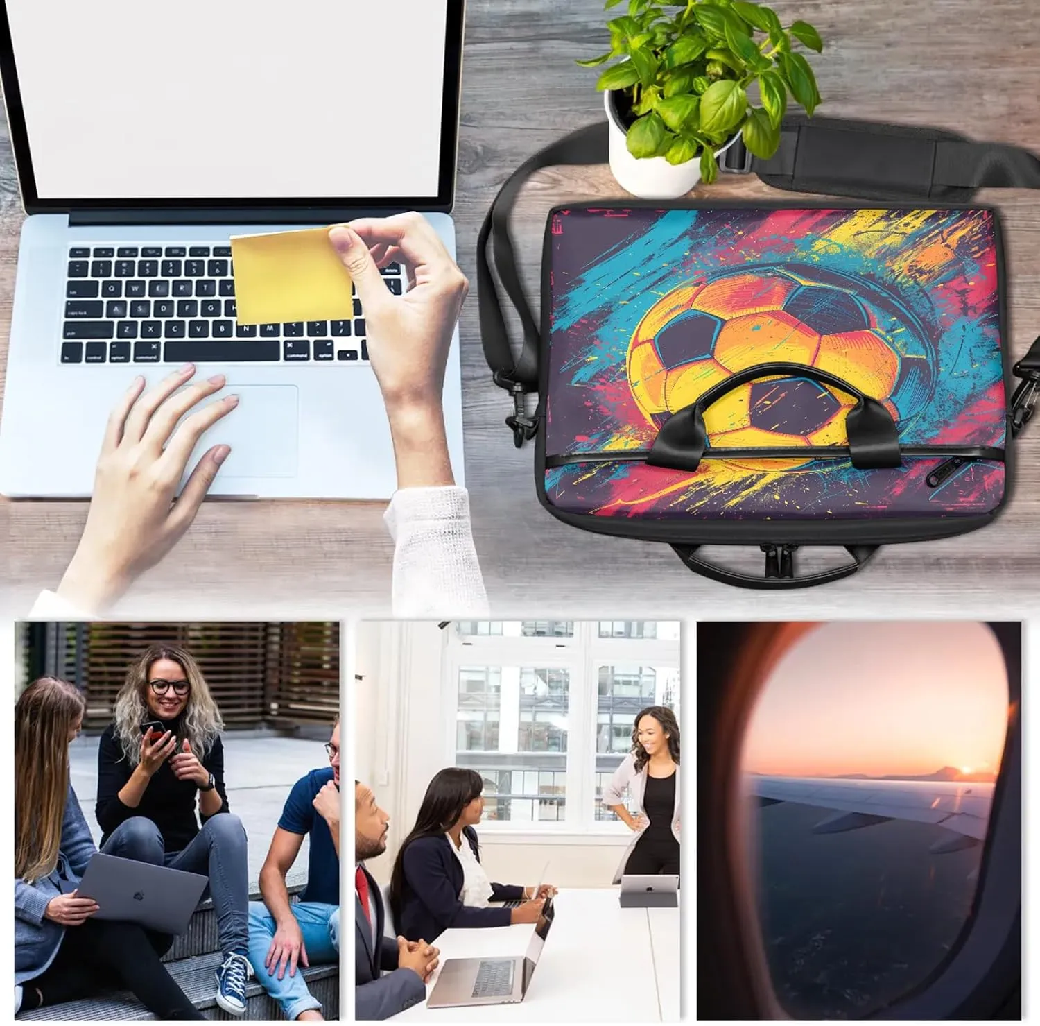 13-15 Inch Basketball Handy Laptop Bag Basketball kids Shoulder Laptop Bag For Work, School, Travel And More