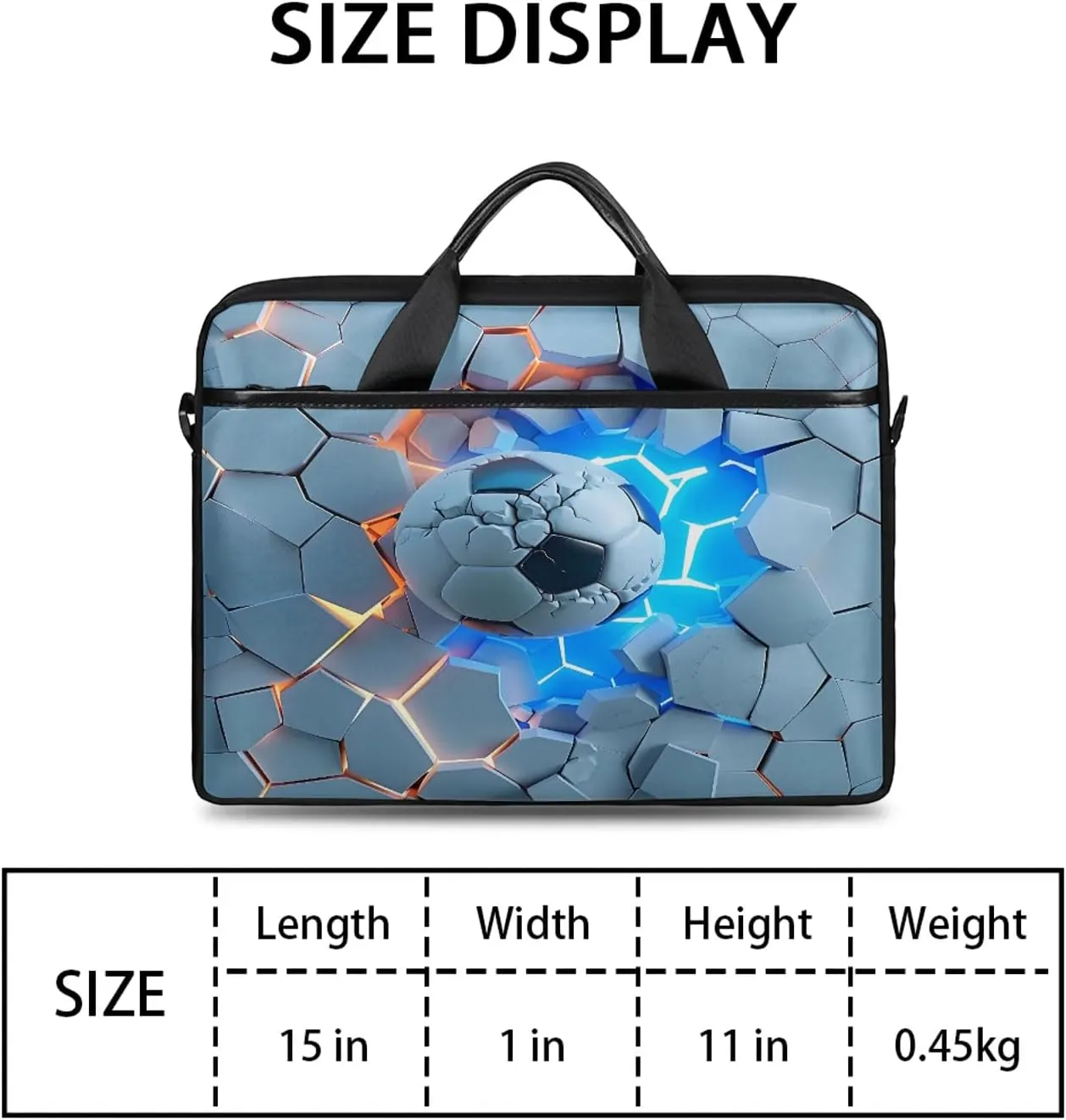 13-15 Inch Basketball Handy Laptop Bag Basketball kids Shoulder Laptop Bag For Work, School, Travel And More