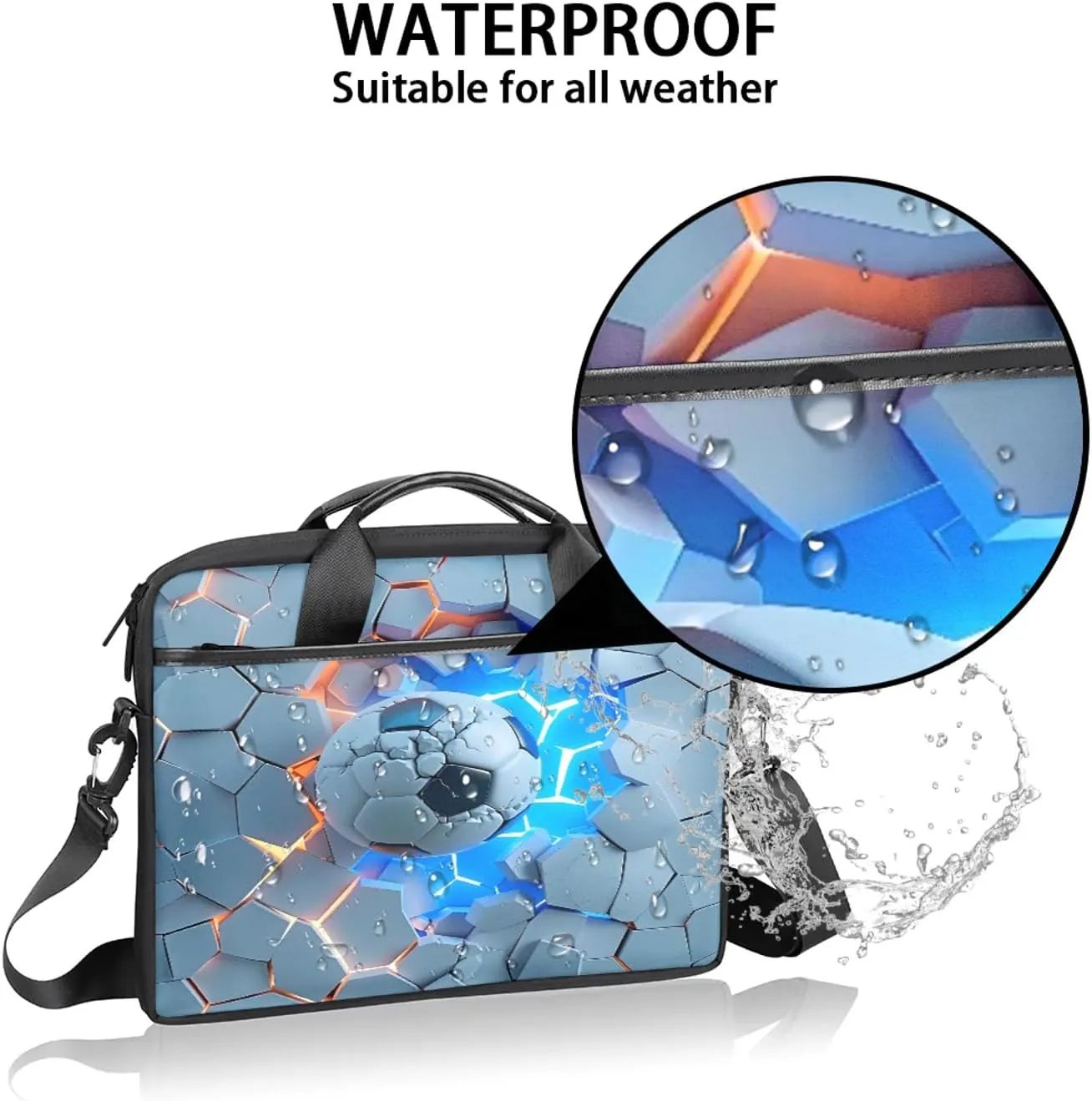 13-15 Inch Basketball Handy Laptop Bag Basketball kids Shoulder Laptop Bag For Work, School, Travel And More