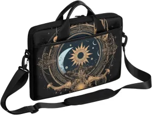 13-15 inch Mechanical Circular Moon portable laptop bag Mechanism Totem single shoulder laptop bag, suitable for work, travel, and other purposes