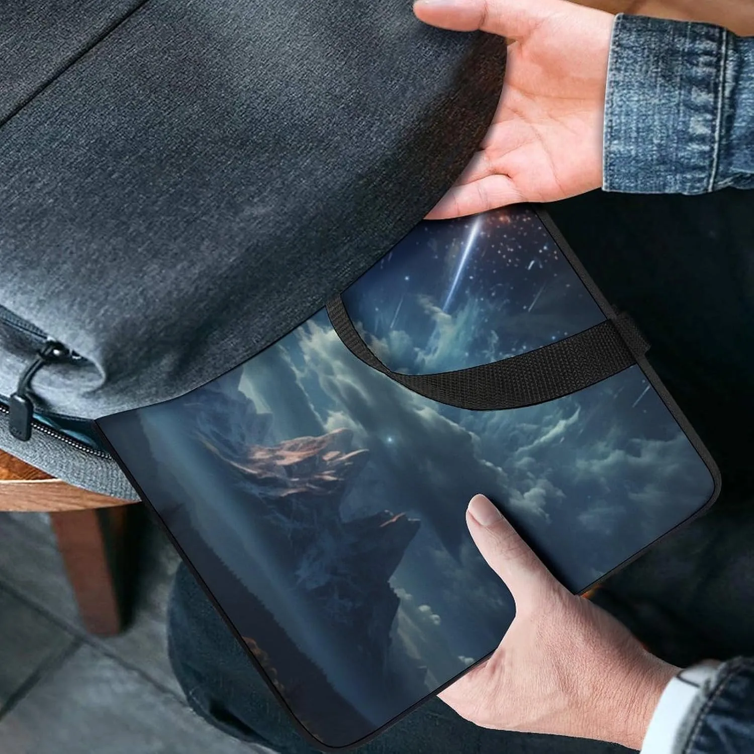 15 Inch Laptop Sleeve Meteor Mountain Laptop Case Protective Bag Portable Computer Carrying Cover