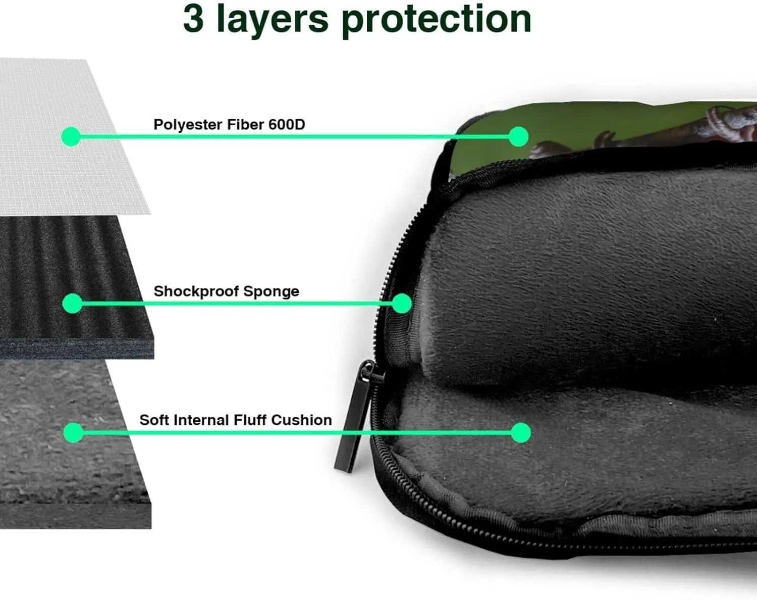 15.6 Inch Laptop Bag - Case with Soft Interior, Multiple Pockets - Ideal, Travel and Business Chicago Reflect