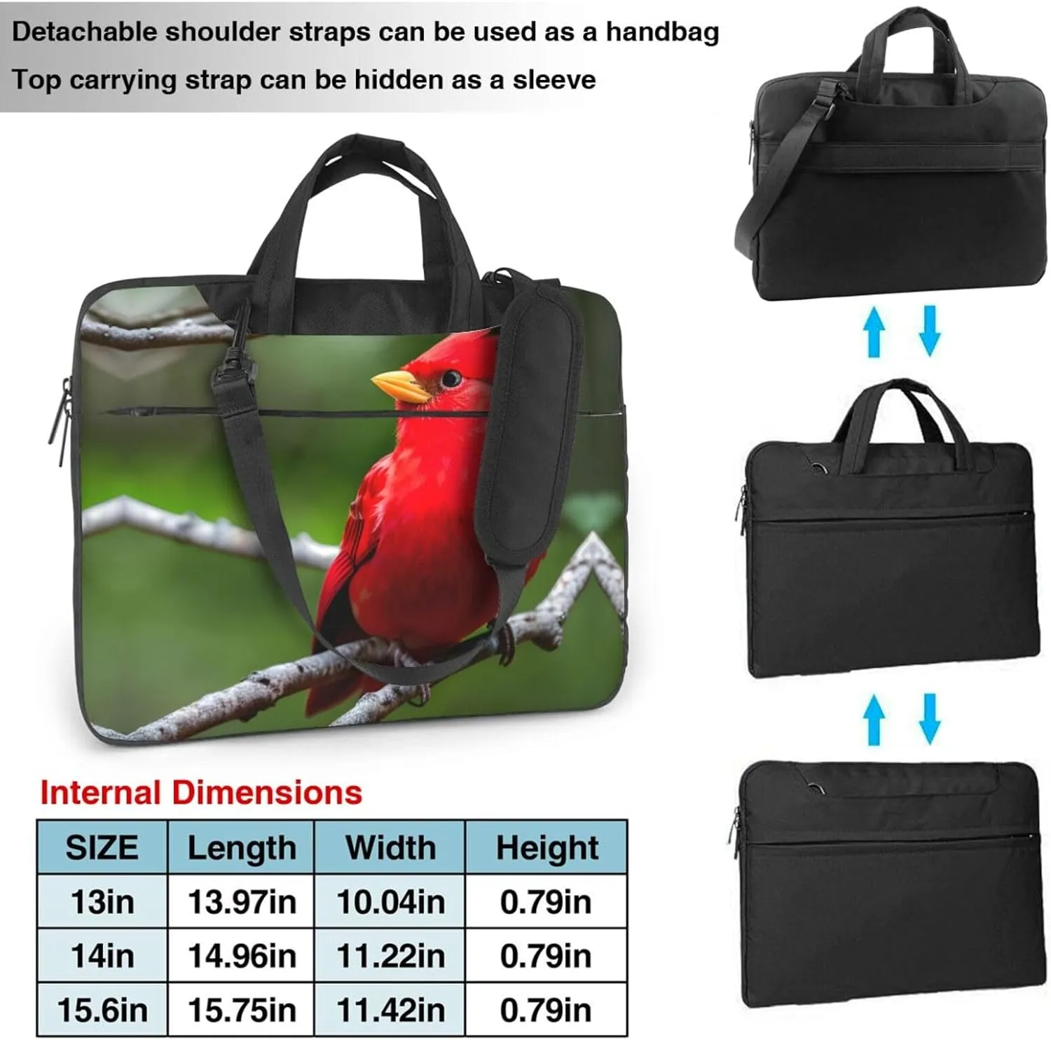 15.6 Inch Laptop Bag - Case with Soft Interior, Multiple Pockets - Ideal, Travel and Business Chicago Reflect