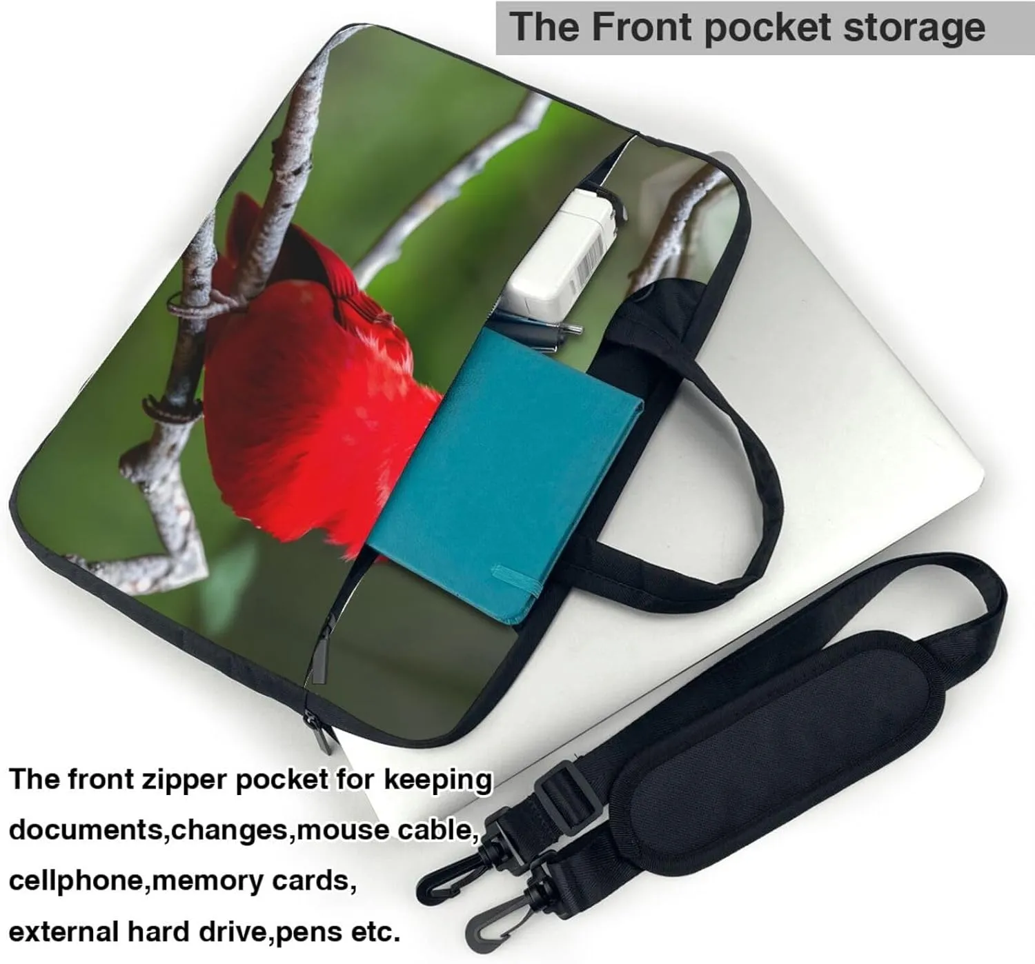 15.6 Inch Laptop Bag - Case with Soft Interior, Multiple Pockets - Ideal, Travel and Business Chicago Reflect