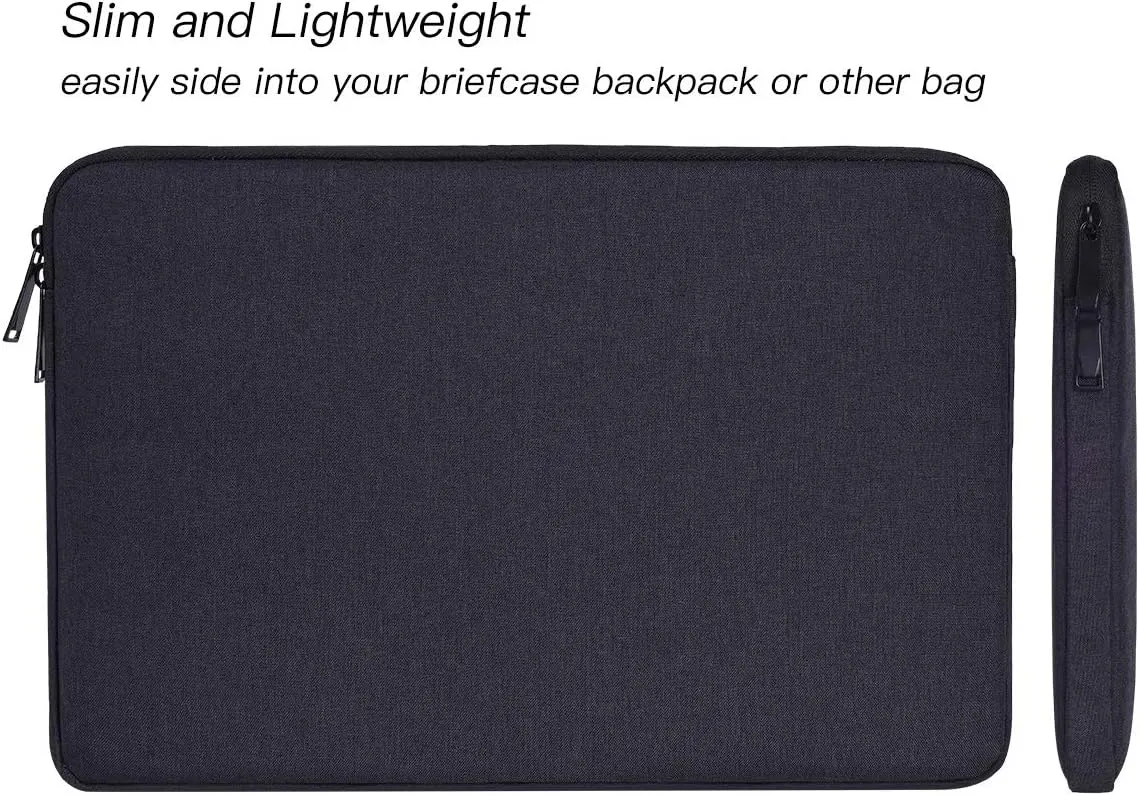 15.6 Inch Laptop Case Bag for HP Pavilion/Envy x360, ASUS VivoBook/ZenBook 15, HP Dell Lenovo Samsung MSI Acer Chromebook Notebook Computer Case, Black