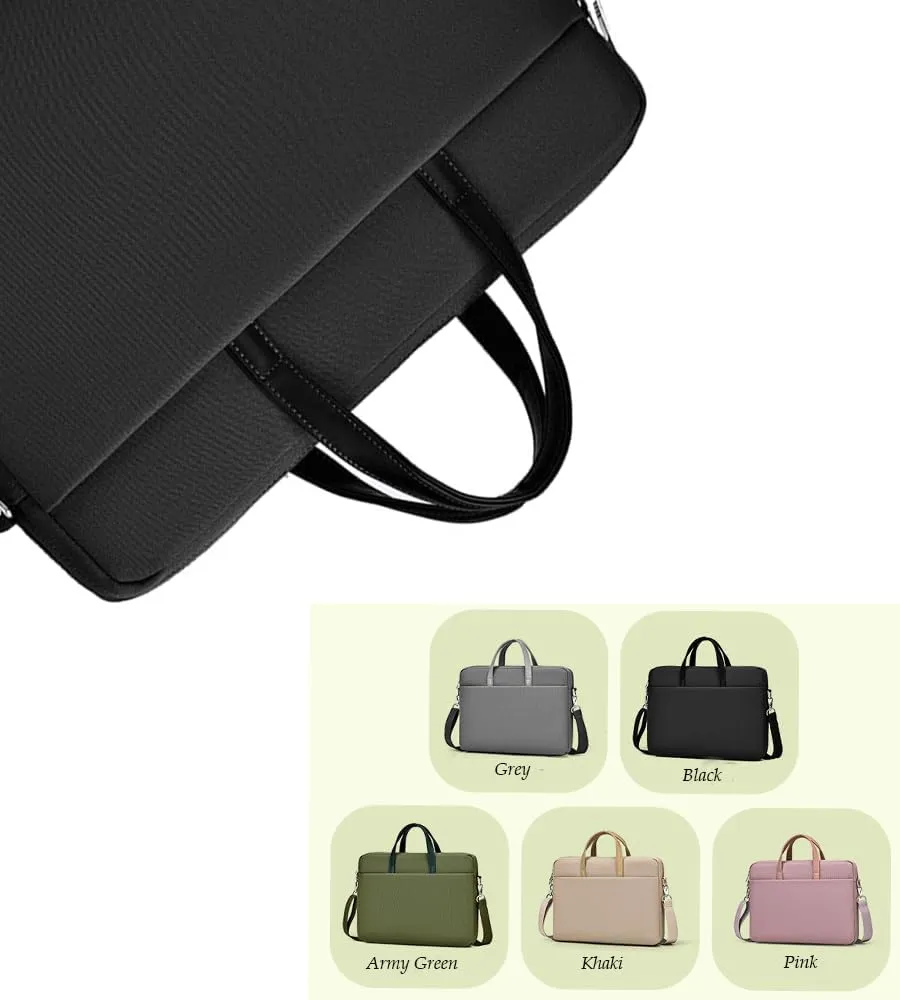 15.6 inch Laptop Case Waterproof Laptop Sleeve Cover Shoulder Bag Compatible with Lenovo IdeaPad 15.6”, Acer Aspire 3 15.6/ Acer Nitro V 15.6", HP Pavilion 15.6, Dell ASUS Computer Bag Black