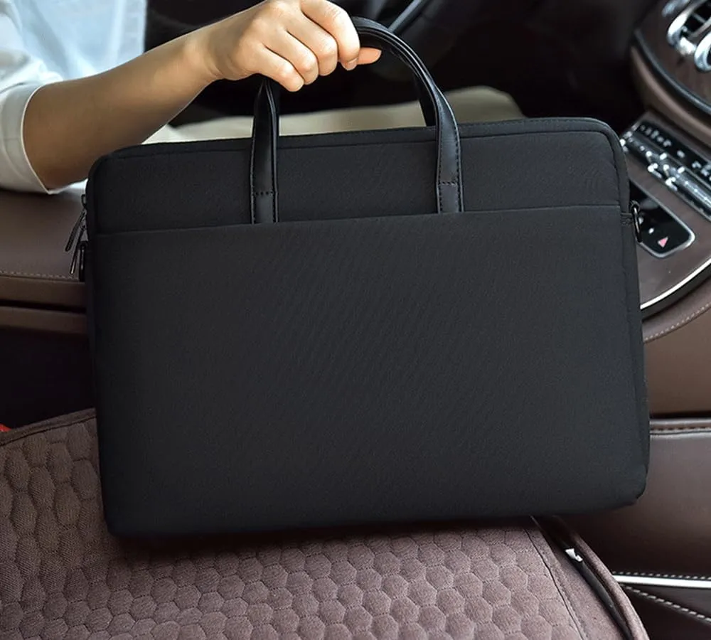 15.6 inch Laptop Case Waterproof Laptop Sleeve Cover Shoulder Bag Compatible with Lenovo IdeaPad 15.6”, Acer Aspire 3 15.6/ Acer Nitro V 15.6", HP Pavilion 15.6, Dell ASUS Computer Bag Black