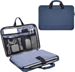 15.6 Inch Laptop Sleeve Bag, Waterproof Men Women TSA Case for Macbook Pro 16 M4 M3 M2 M1, Acer Aspire E15/Predator, Lenovo Ideapad 1 15.6, HP Envy/Victus 15.6, ASUS Dell Inspiron 15 Case, Navy Blue