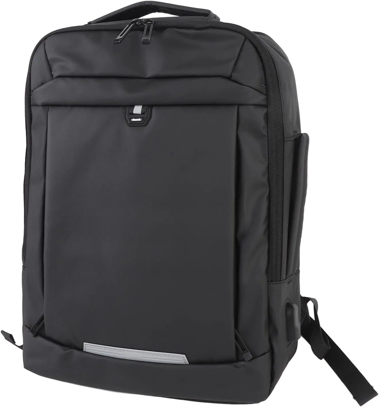 15.6in Laptop Backpack with Reflective Straps, USB Charging Port, for Travel, Business, College, Thickened Hand Strap