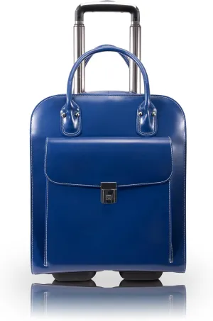 15" Leather Vertical Wheeled Ladies' Laptop Briefcase