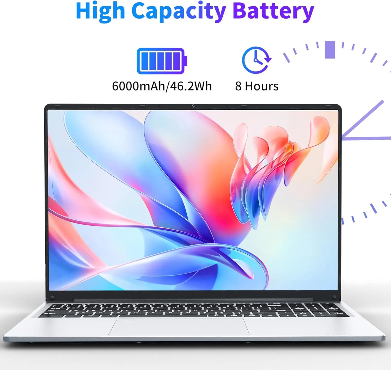 16 Inch Laptop Computer, Gaming Laptop, 16GB RAM 1TB SSD, N100 Processor, FHD 1920 * 1200, 180° Open, Backlit Keyboard, Windows 11 Pro, Fingerprint Unlock, UHD Graphics 750 MHz, Student