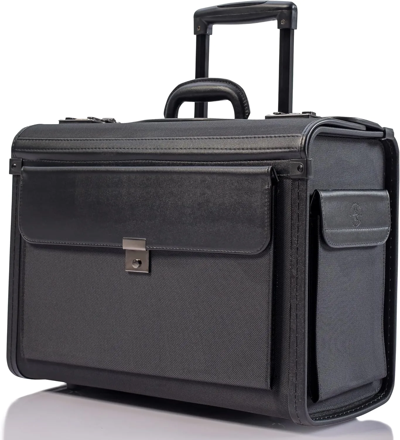 19 Wheeled Briefcase Rolling Case Sales Sample Pilot Lawyer Attache