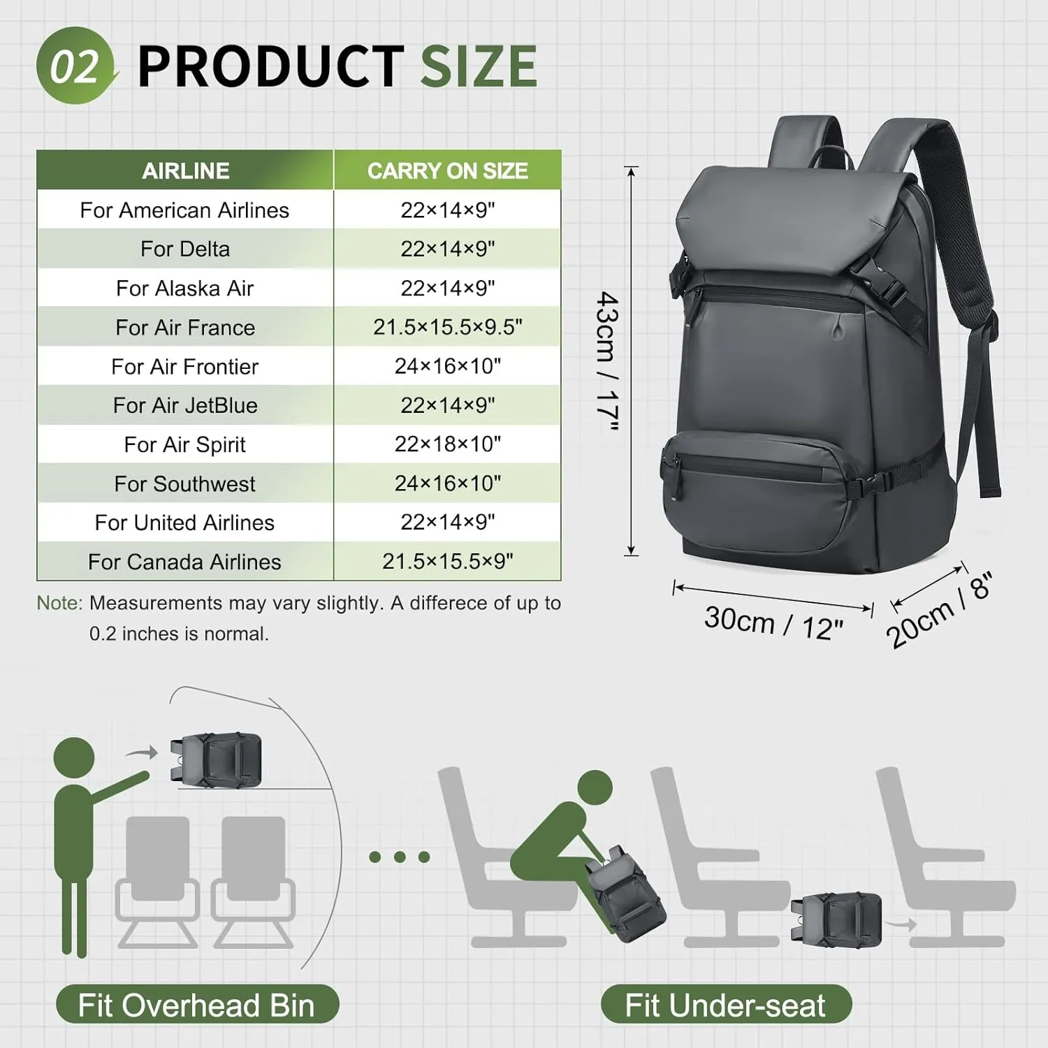 2 in 1 Travel Backpack, Lightweight Fit in 17" Laptop Backpack with Removable Belt Bag, Waterproof Day Trip Bag, Gray