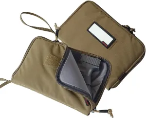 2-Pack Soft Pistol Cases Handgun Case Soft Pistol Rug Case Tactical Handgun Storage Pouch with for Hunting Shooting Range Sports Home storage，「3 of ID Patches Included」