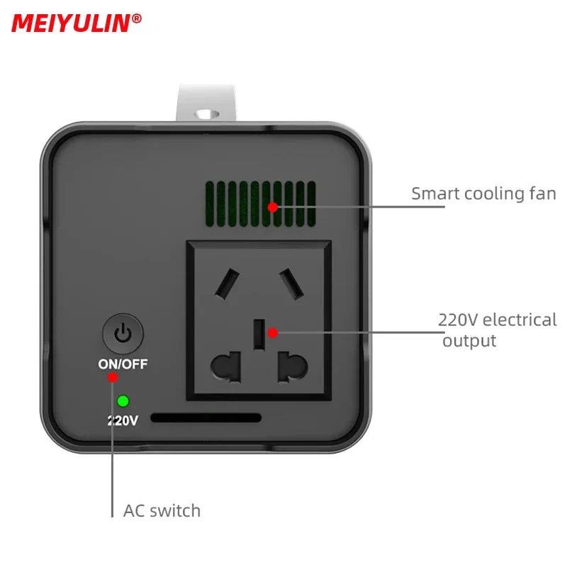 200W Portable 220V Charging Power Station 32000mAh Solar Generator USB AC Outdoor Auxiliary Spare Battery Powerbank for Camping