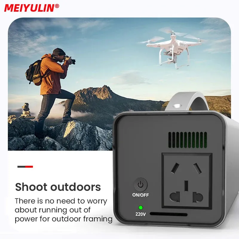 200W Portable 220V Charging Power Station 32000mAh Solar Generator USB AC Outdoor Auxiliary Spare Battery Powerbank for Camping