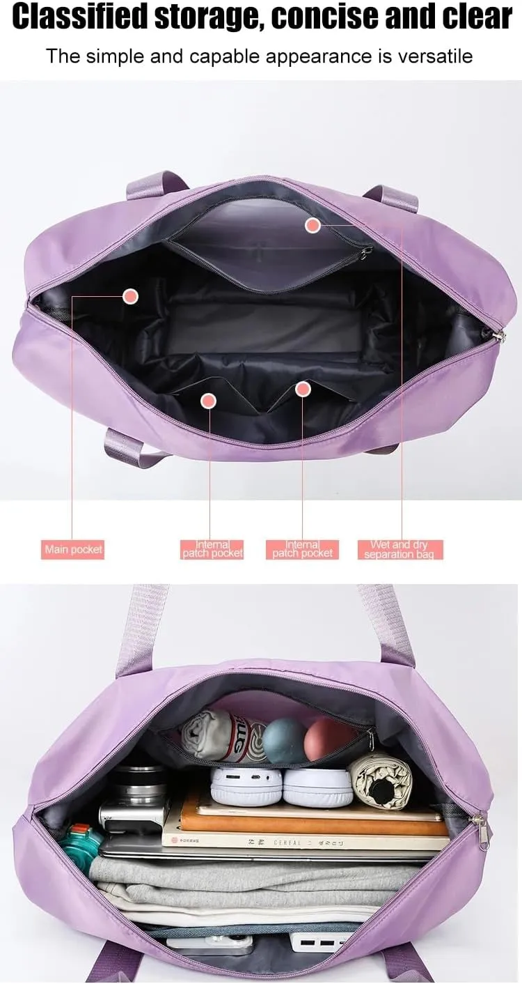 2025 New Travel Bag with Wheels, Expandable & Foldable Large Capacity Rolling Luggage, Adjustable Shoulder Strap & Detachable Wheels(Pink)