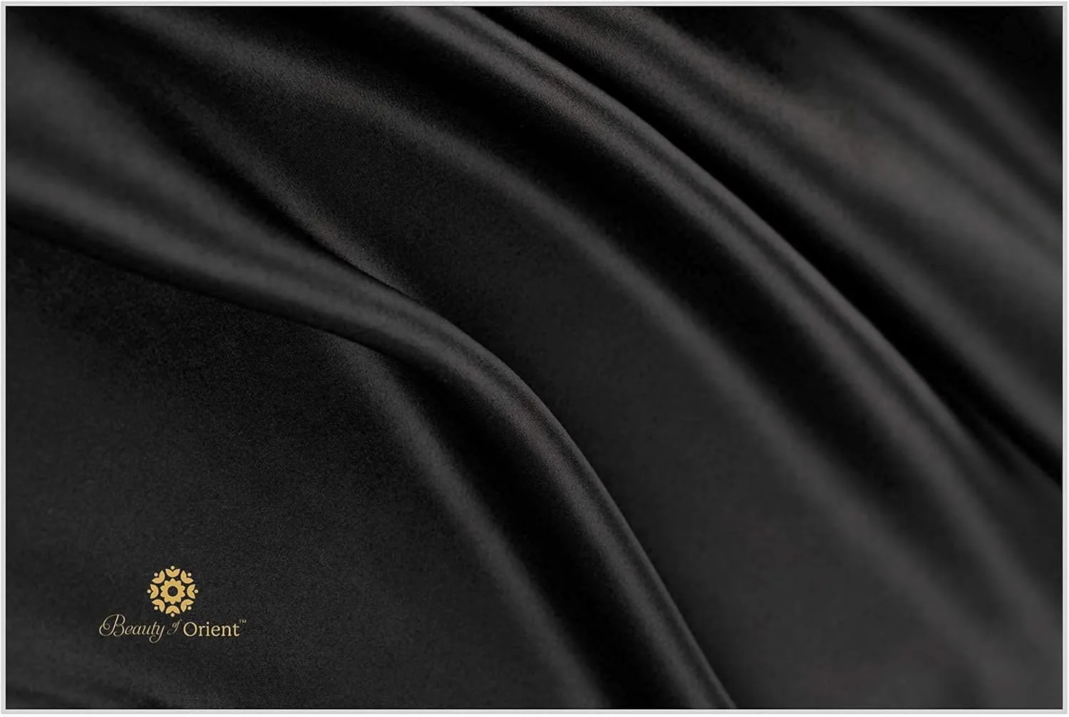 25 Momme Premium Mulberry Black Silk Pillowcase for Hair and Skin | Handcrafted Hypoallergenic & Anti-Acne Silk Pillow Cases with Zipper | King - 20" x 36", Midnight