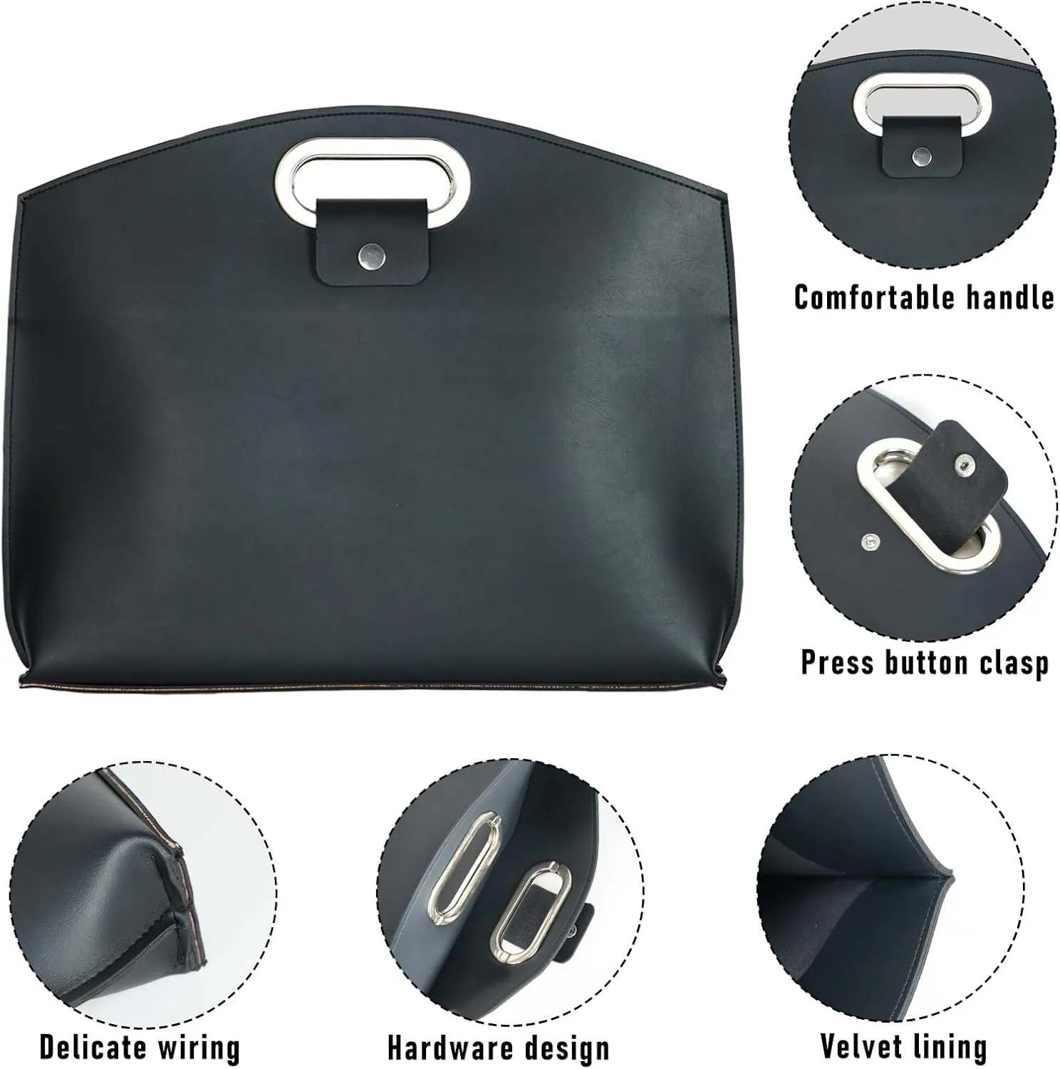 2PCS Laptop Bag for Women, Waterproof Leather 14-16In for Laptops and iPad Cases, Work Tote Bag Briefcase for Women