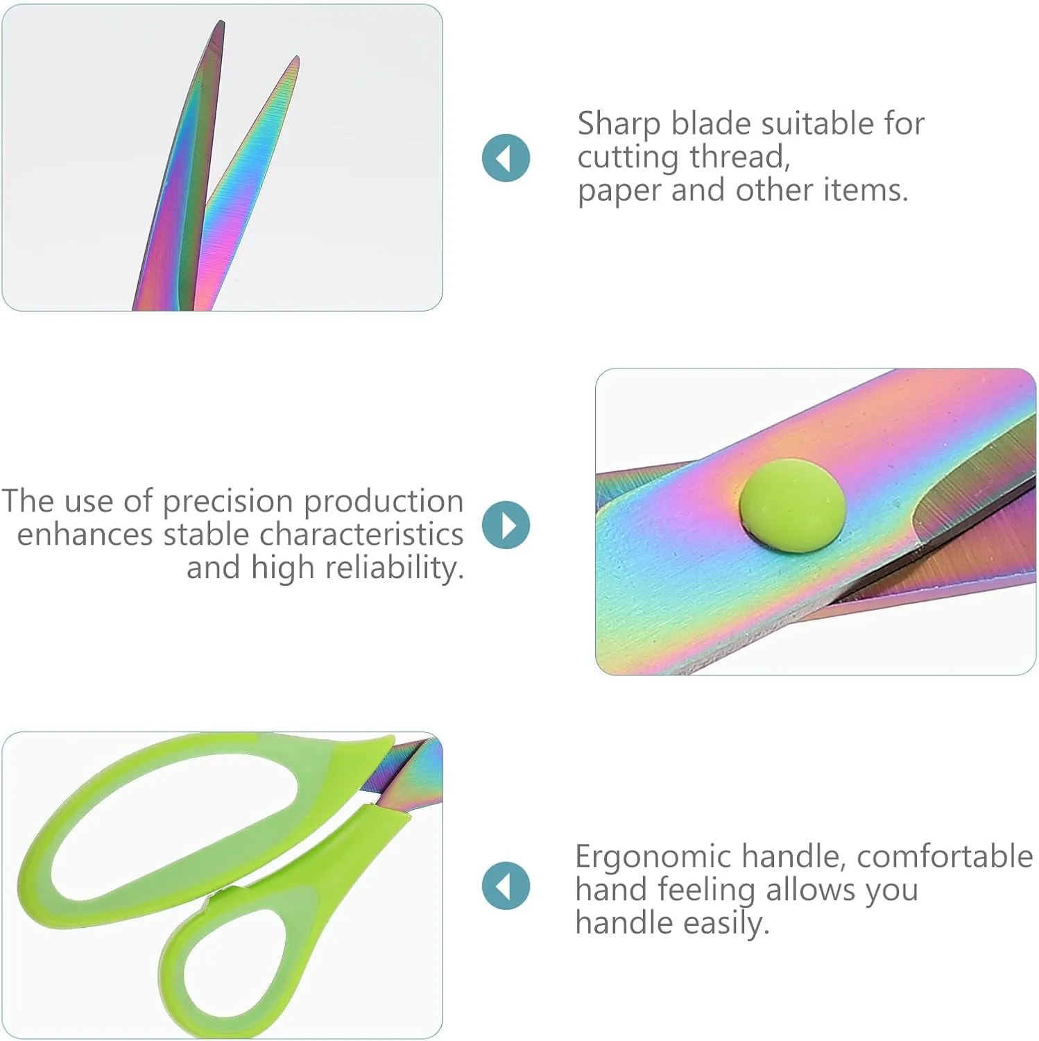 3 Pairs of Mini Embroidery Scissors, High Precision Stainless Steel Craft Scissors for Sewing, Sewing Thread Cutters Tools, Thread Cutting, and Fabric Artwork, with Protective Cases