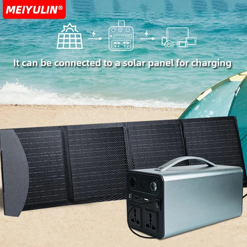 300W 220V Portable LiFePO4 Power Station 68000mAh Solar Generator USB C DC PD External Spare Battery Charger For Outdoor Camping