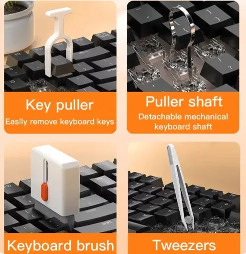 32 in 1 Electronic Cleaner Kit Laptop Keyboard Phone Cleaning Brush Headset Clean Pen Screen Cleaner Keycap Puller Set