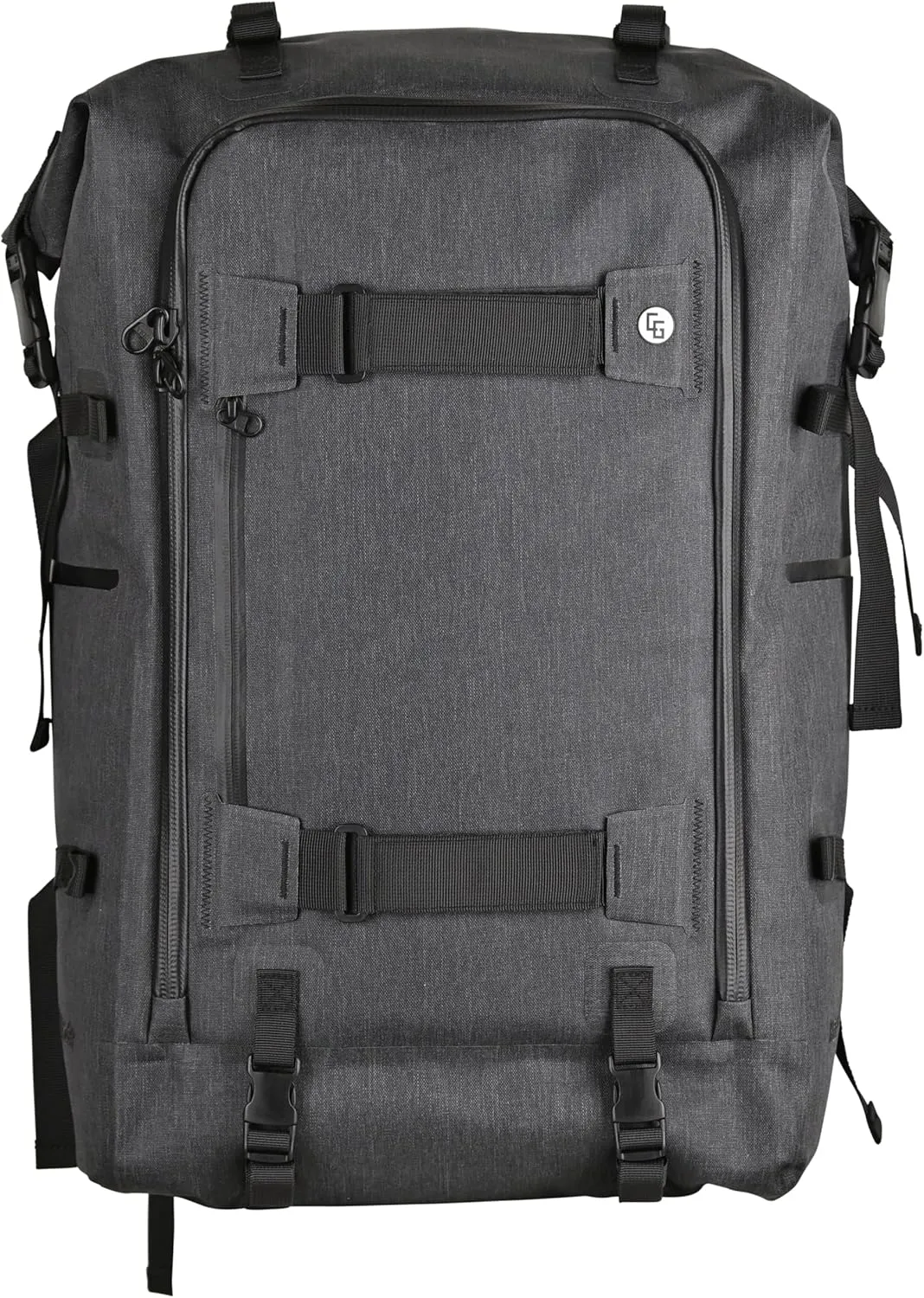 365 Travel Backpack 30L to 45L- Expandable, Heavy Duty, Waterproof Backpack with Padded Straps (Black)