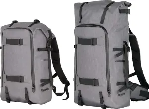 365 Travel Backpack 30L to 45L- Expandable, Heavy Duty, Waterproof Backpack with Padded Straps (Grey)