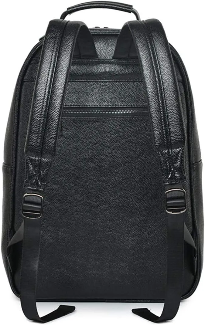 3D Lion Leather Laptop Backpack Unique Designer Fashion Travel Rivet Punk Backpack (black)