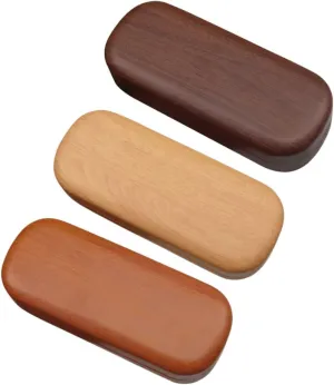 3Pcs Hard Shell Eyeglass Cases Retro Grain Design Durable PU Material Lightweight Sunglasses Storage for Men Women Protects Against Scratches