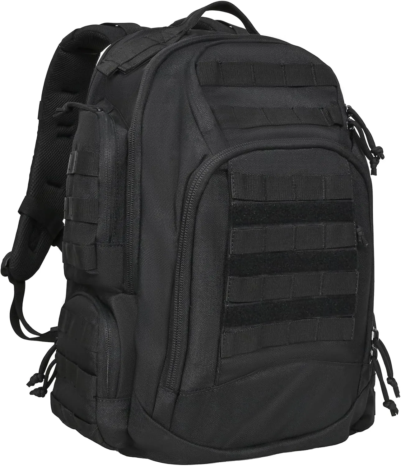 55L Military Tactical Backpack For Men Large Molle Rucksack Bug Out Bag(BLACK)