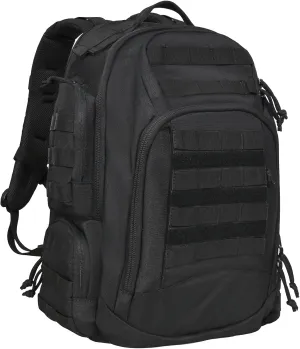 55L Military Tactical Backpack For Men Large Molle Rucksack Bug Out Bag(BLACK)