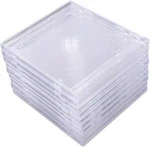 9Pcs Double CD Jewel Cases Transparent Acrylic Storage Holders for Dvds and for Travel and Home Organization Against Scratches and Collisions