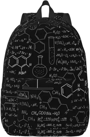 Abstract Science Chemistry Canvas Casual Lightweight Duffel Bag, Fashion Duffel Bag, Casual Daypack, Unisex Travel Backpack