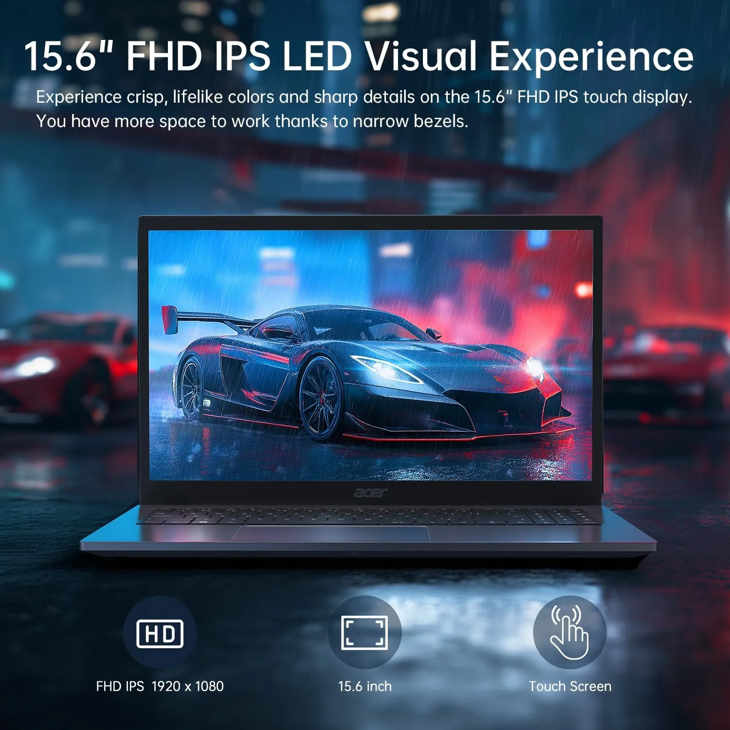 acer Aspire 5 Laptop,15.6" FHD IPS Touchscreen Laptop PC for Student & Business,Intel Core i5-13420H, 8GB LPDDR5 RAM, 2TB SSD, Webcam, Wi-Fi 6, HDMI,w/Accessory, with Lifetime Office Win 11 Pro