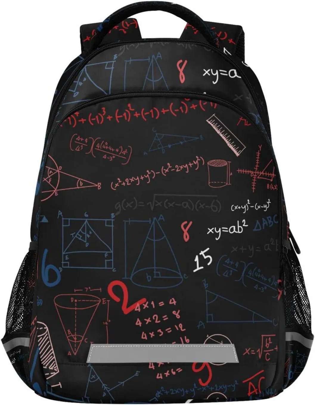 Acpiggto Backpack Laptop Rucksack Red Math Formula Diagram Education Blackboard Daypack Shoulder Bag for Travel Hiking Sports Gym Casual Camping