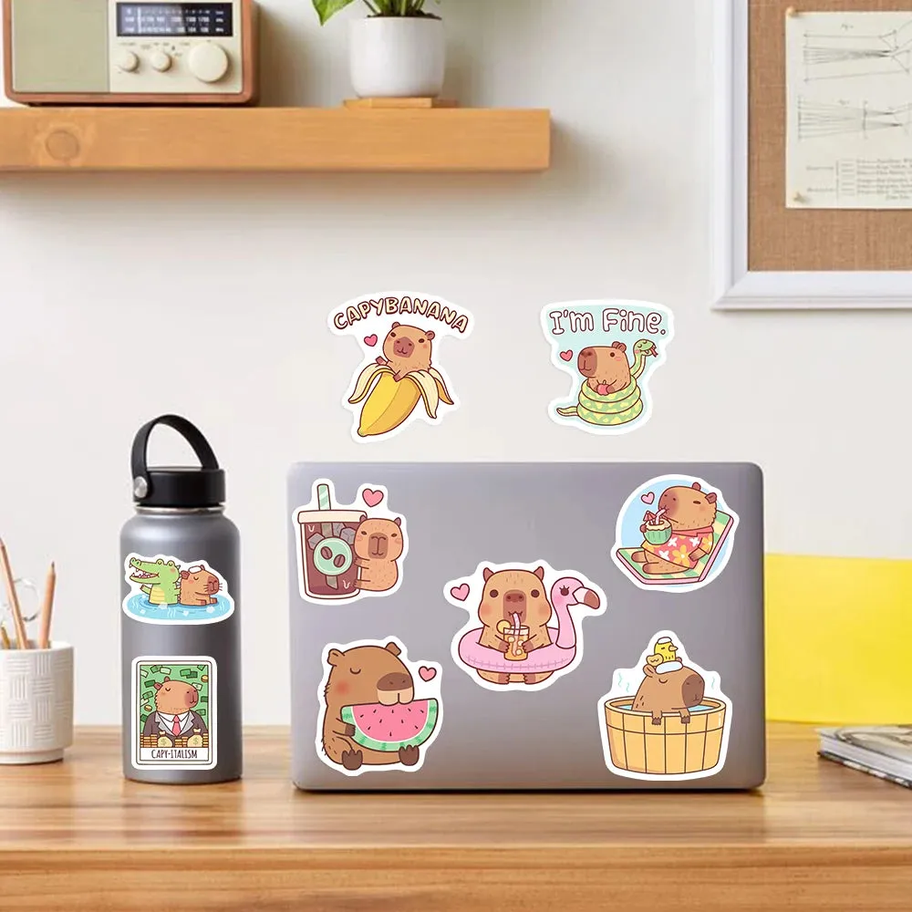 Adorable Kawaii Guinea Pig Stickers - Cute Cartoon Animals for DIY Fun & Personalization! 🐹✨