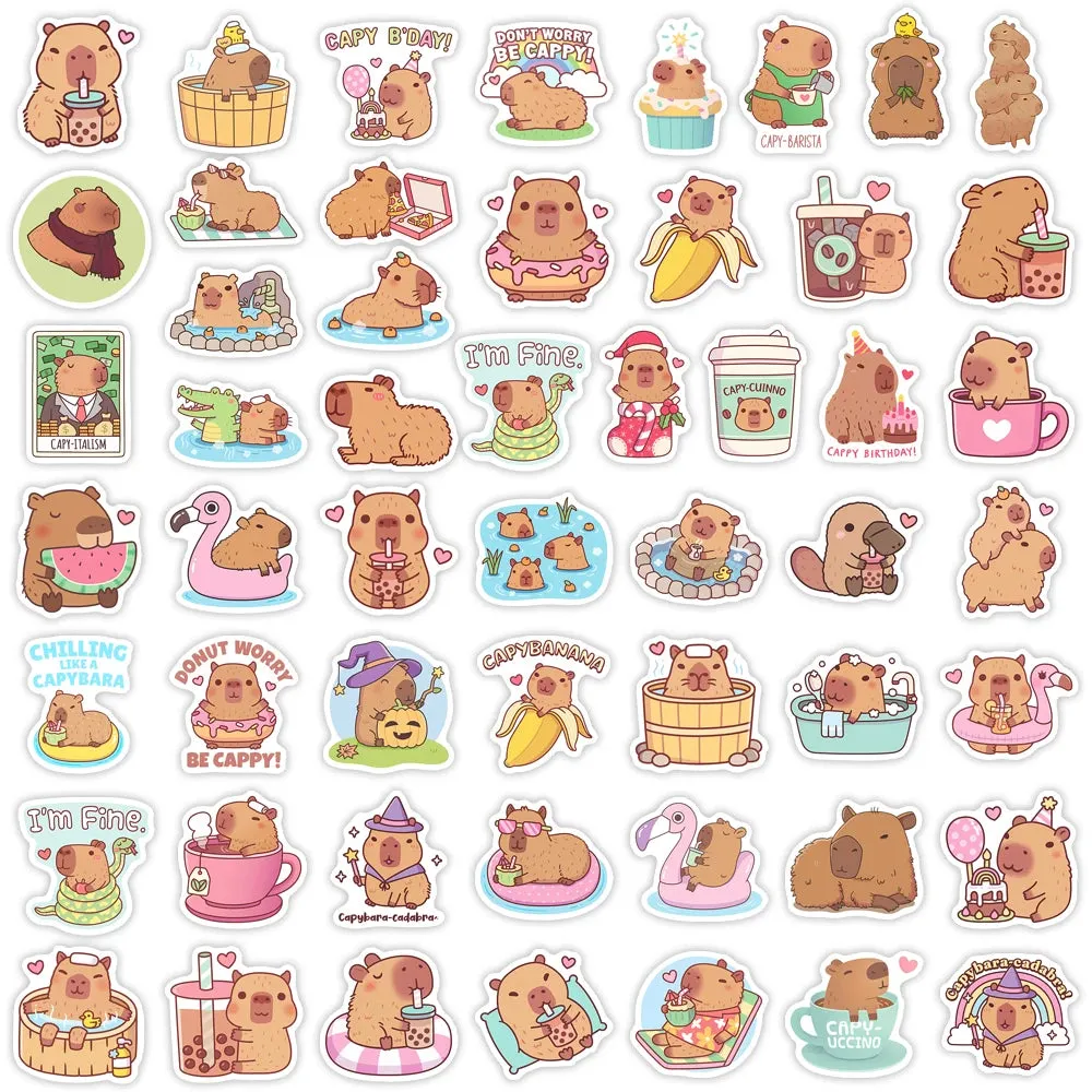Adorable Kawaii Guinea Pig Stickers - Cute Cartoon Animals for DIY Fun & Personalization! 🐹✨